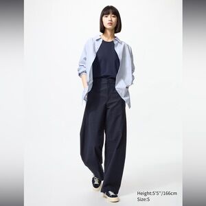 NWT Uniqlo Jersey Barrel Pants for Women in Navy | XXL